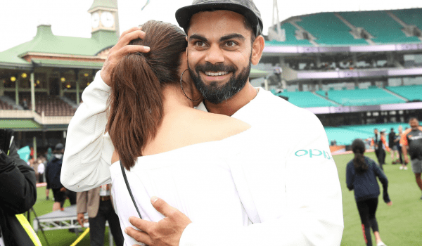Virat Kohli and Anushka Sharma celebrate the historic win together!