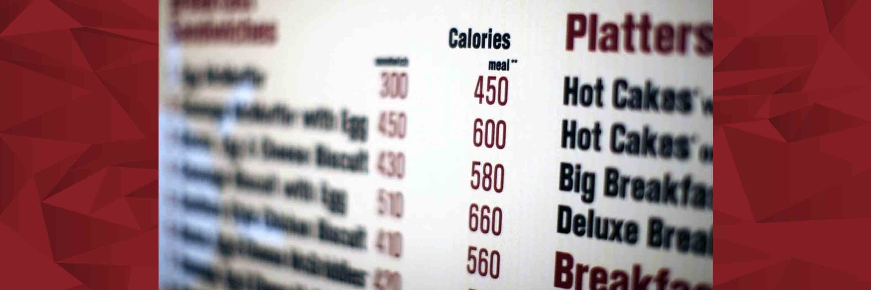 Calorie-menu