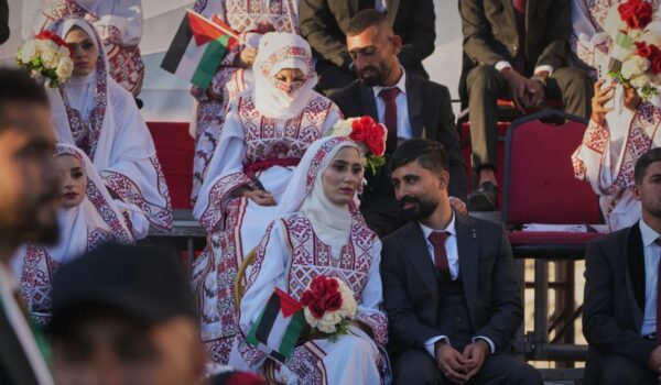 UAE Organises Mass Weddings for 54 Couples in Gaza