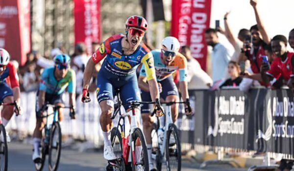 Italian Rider Milan Wins Sprint Stage at UAE Tour