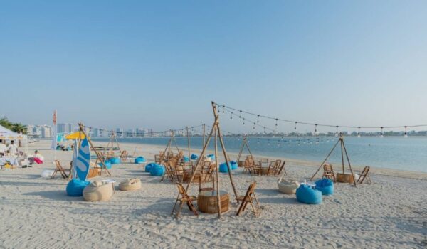 Dubai’s Al Mamzar Beach reopens with night swimming and floating walkway
