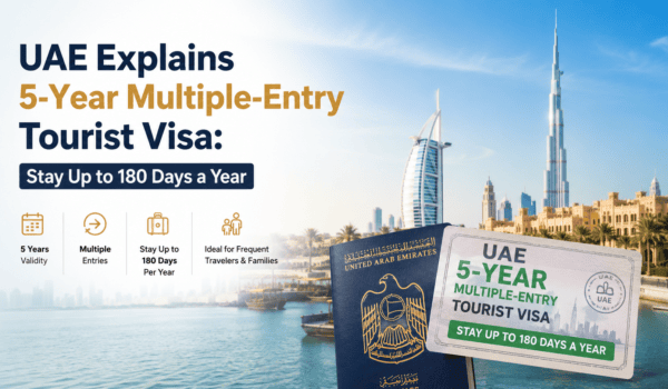 UAE Explains 5-Year Multiple-Entry Tourist Visa: Stay Up to 180 Days a Year