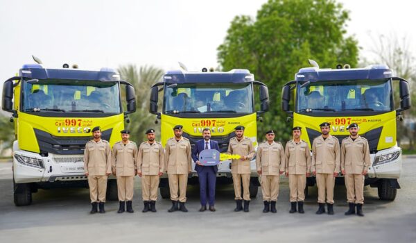 Sharjah Civil Defence Adds Three New Firefighting and Rescue Vehicles